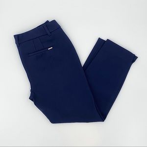 White House Black Market Slim Ankle Ponte Pants Size 4P Color Officer Blue